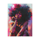 Lord Not Today Afrocentric Black Woman Abstract Art Canvas Wall Print