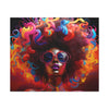 Groovy Summer Black Woman Psychedelic Themed Artwork Canvas Wall Print - Xtreme Shopper
