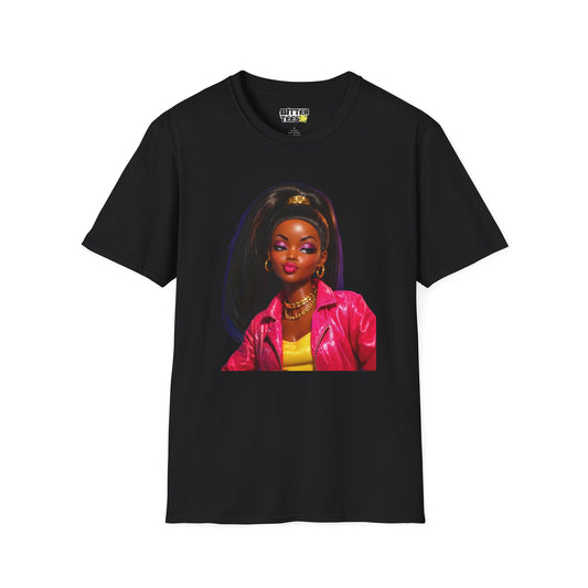 Sure Whatever Black Doll Meme Retro 90s Attitude Portrait Novelty Unisex T-Shirt