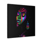 Original Makeup Black Woman Art Canvas Wall Print