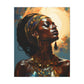 Worship The Sun Afrocentric Black Woman Art Canvas Wall Print
