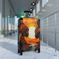 Sisters At Sunrise Black Art Hardshell Hardside Lockable Spinner Suitcase