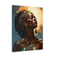 Worship The Sun Afrocentric Black Woman Art Canvas Wall Print