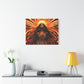 Sunkissed Afrocentric Black Woman Abstract Art Canvas Wall Print