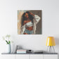 Never Let Them See You Sweat Afrocentric Black Woman Art Canvas Wall Print