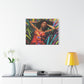 Be At Peace Black Woman Abstract Art Canvas Wall Print