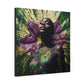 Blooming With Beauty Afrocentric Black Woman Inspirational Spiritual Art Canvas Wall Print