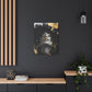 Gold Is My Passion Afrocentric Black Woman Abstract Art Canvas Wall Print
