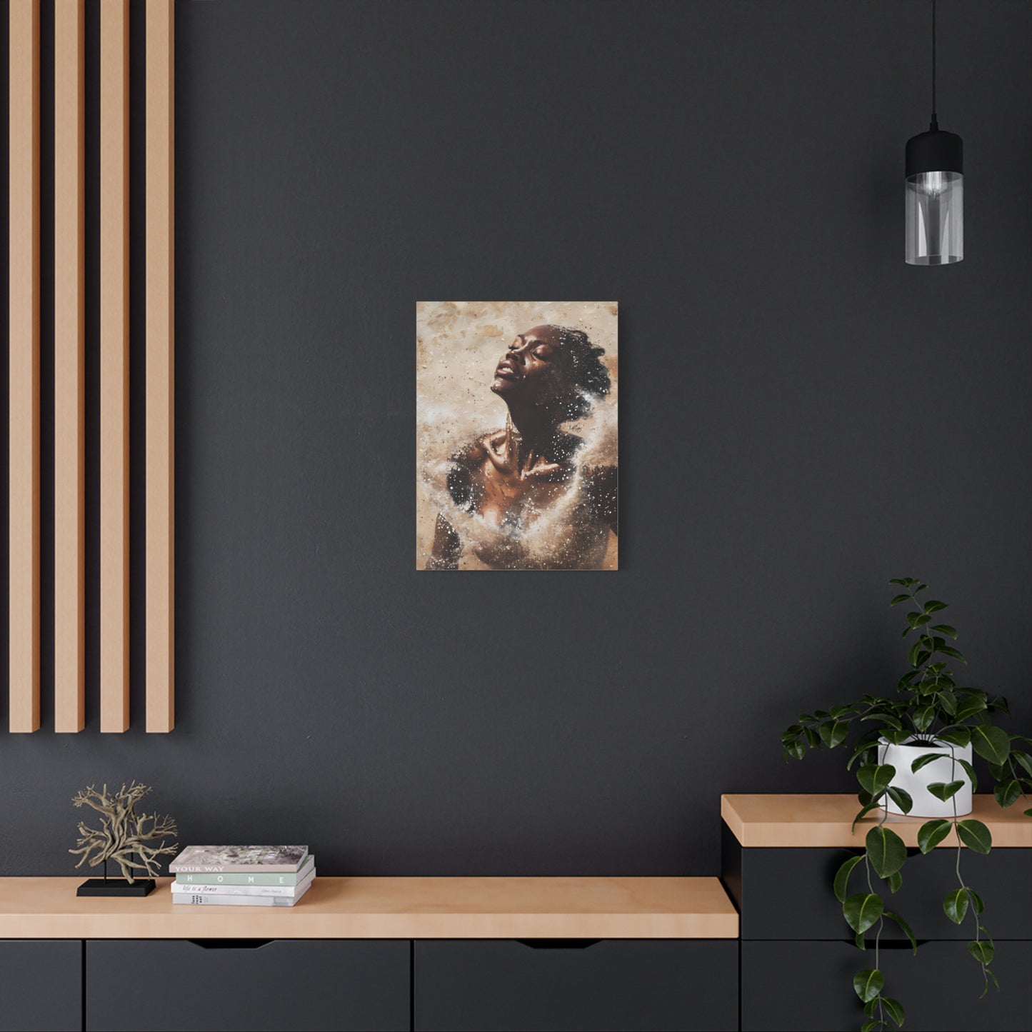 The Breakthrough Black Woman Art Canvas Wall Print