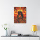 Autumn Rises Black Woman Art Canvas Wall Print