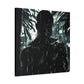 Rainy Days Aren't That Bad Afrocentric Black Man Art Canvas Wall Print
