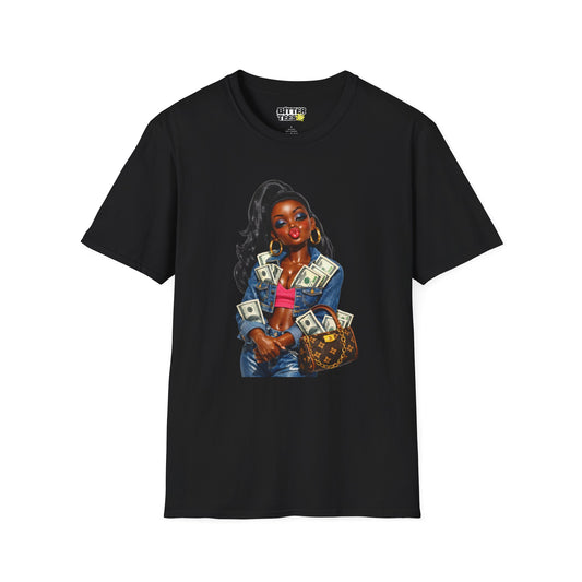 Call Me Big Money Black Doll Meme Retro 90s Attitude Portrait Novelty Unisex T-Shirt