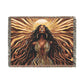 Sun Kissed Black Woman Art Woven Throw Blanket