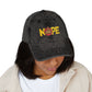 Nope Not Today Statement Vintage Distressed Embroidered Hat
