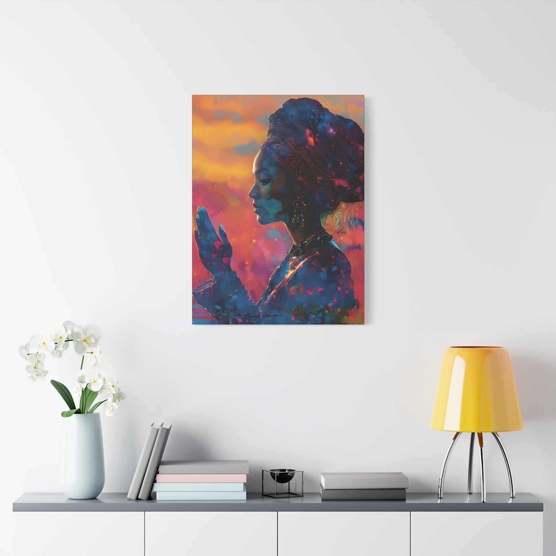 Manifest It Afrocentric Black Woman Art Canvas Wall Print - Xtreme Shopper