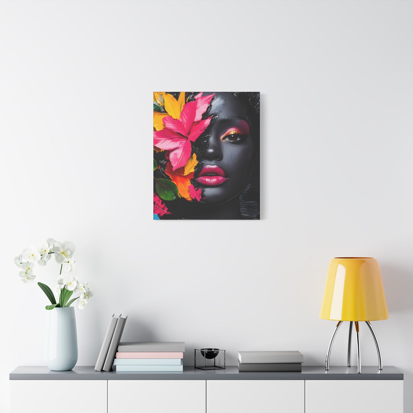 Everything is Beautiful Afrocentric Black Woman Art Canvas Wall Print