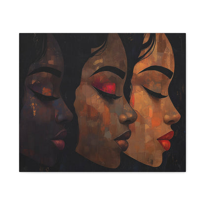 Shades Of Beauty Black Woman Art Canvas Wall Print - Xtreme Shopper