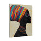 Regal Thoughts Afrocentric Black Woman Art Canvas Wall Print