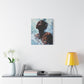 Refreshed Afrocentric Black Woman Art Canvas Wall Print