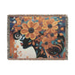 Flowery Thoughts Black Woman Art Woven Throw Blanket