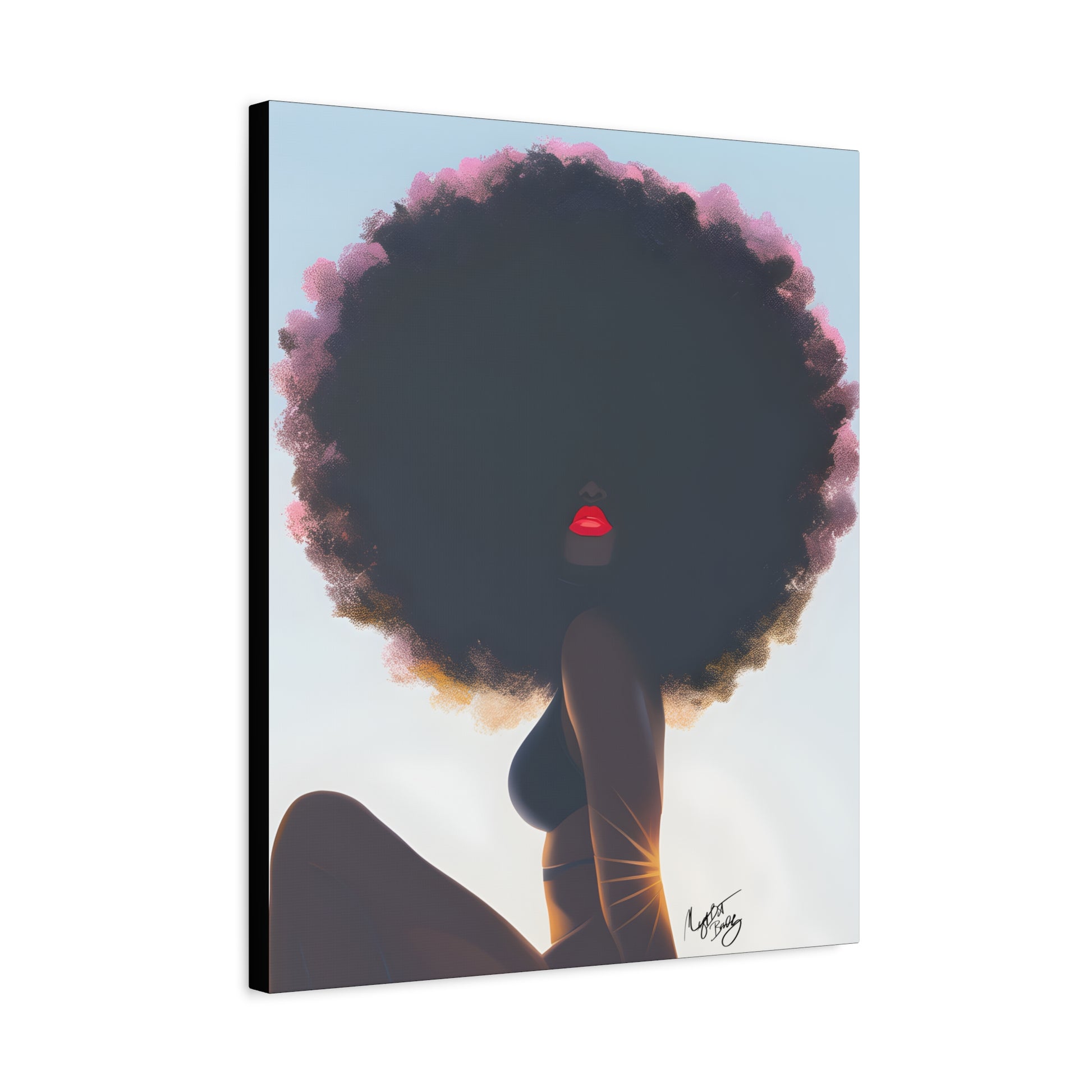 I Am That Chick Afrocentric Black Woman Abstract Fantasy Art Canvas Wall Print - Xtreme Shopper