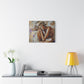 Home Alone Black Woman Art Canvas Wall Print