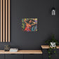 Be At Peace Black Woman Abstract Art Canvas Wall Print