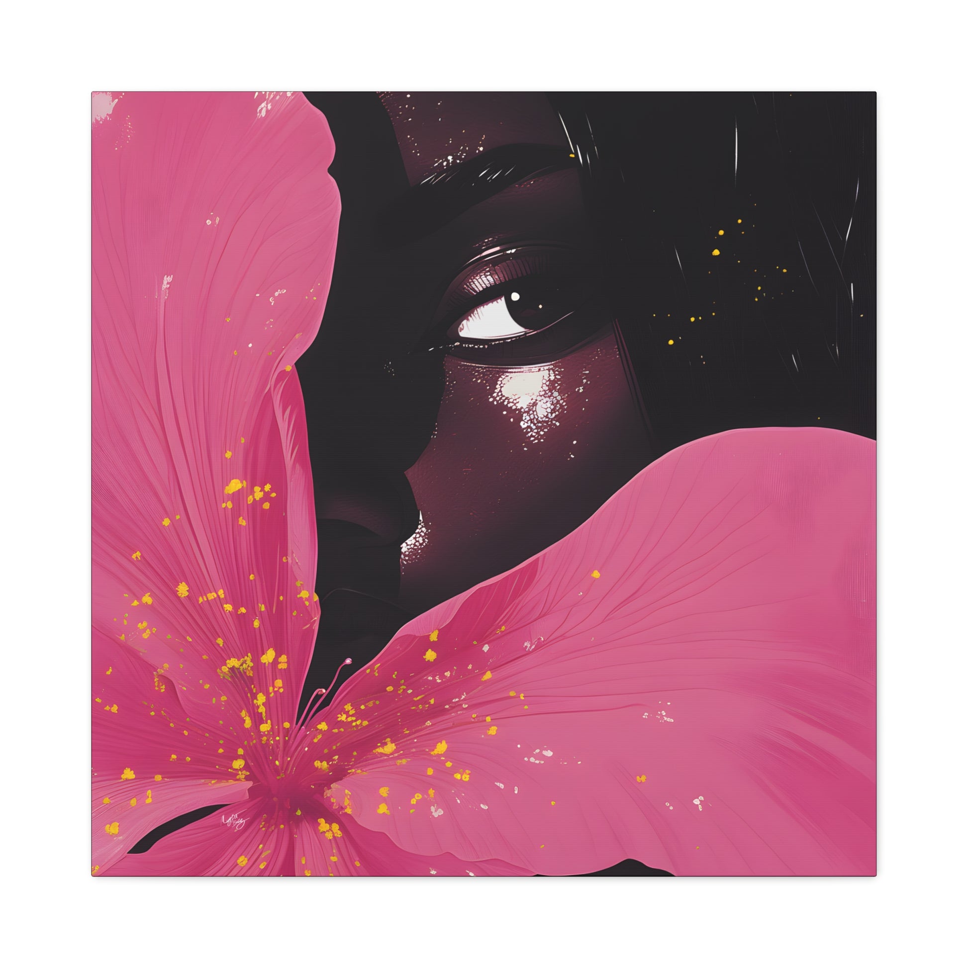 Beautiful Secrets Afrocentric Black Woman Art Canvas Wall Print - Xtreme Shopper