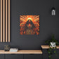 Sunkissed Afrocentric Black Woman Abstract Art Canvas Wall Print