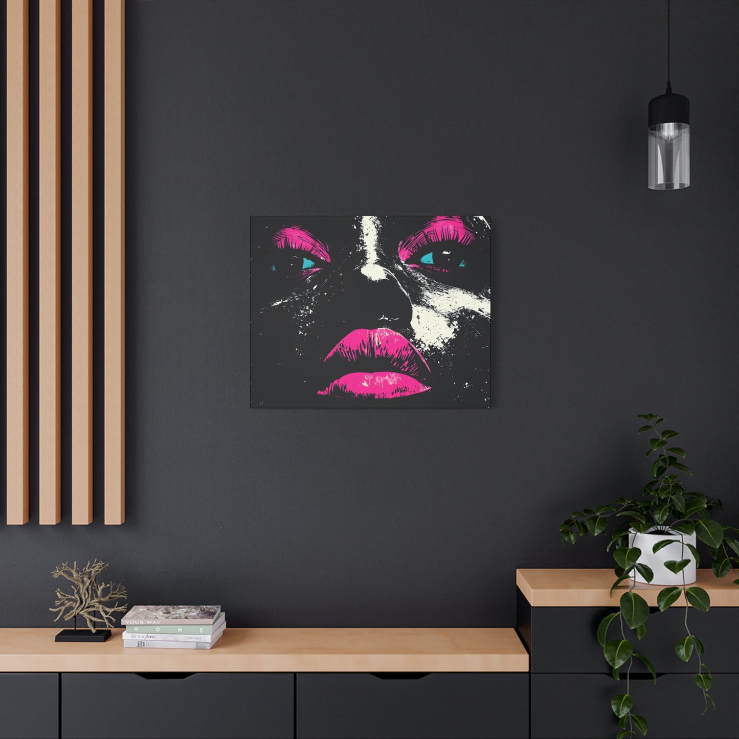 Anticipation Black Woman Art Canvas Wall Print