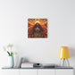 Sunkissed Afrocentric Black Woman Abstract Art Canvas Wall Print
