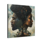 Together We Grow Afrocentric Black Art Canvas Wall Print - Xtreme Shopper
