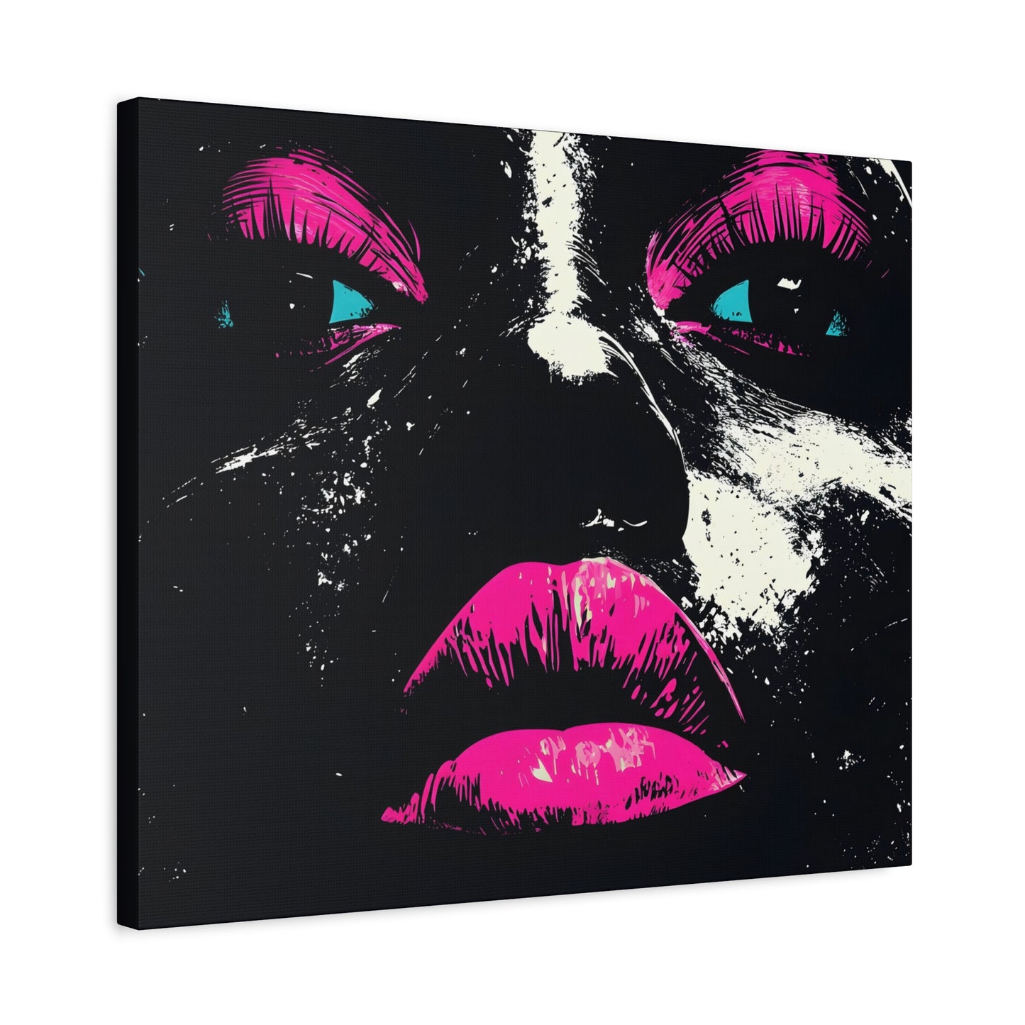 Anticipation Black Woman Art Canvas Wall Print