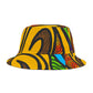 Trendy Ethnic Inspired Swirl Print Unisex Bucket Beach Hat
