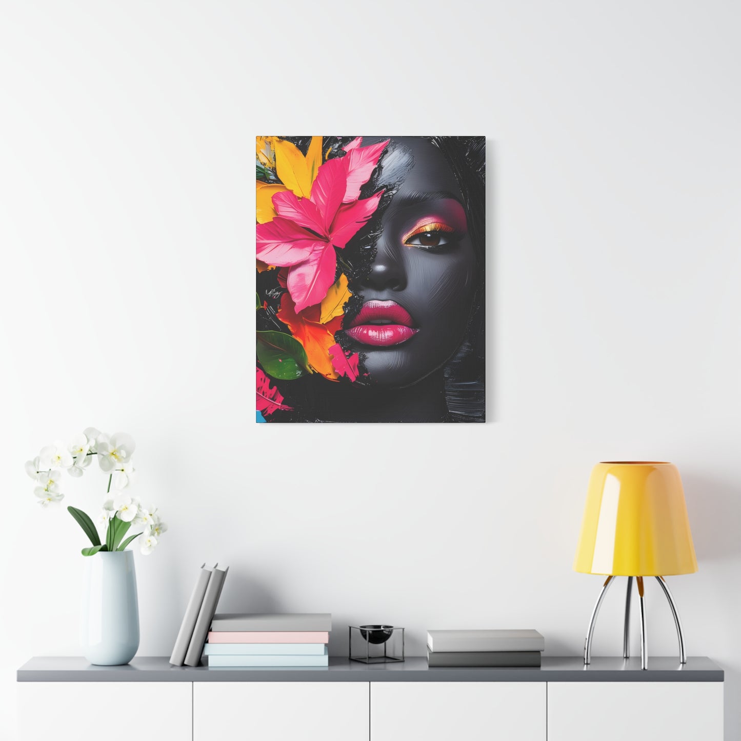 Everything is Beautiful Afrocentric Black Woman Art Canvas Wall Print