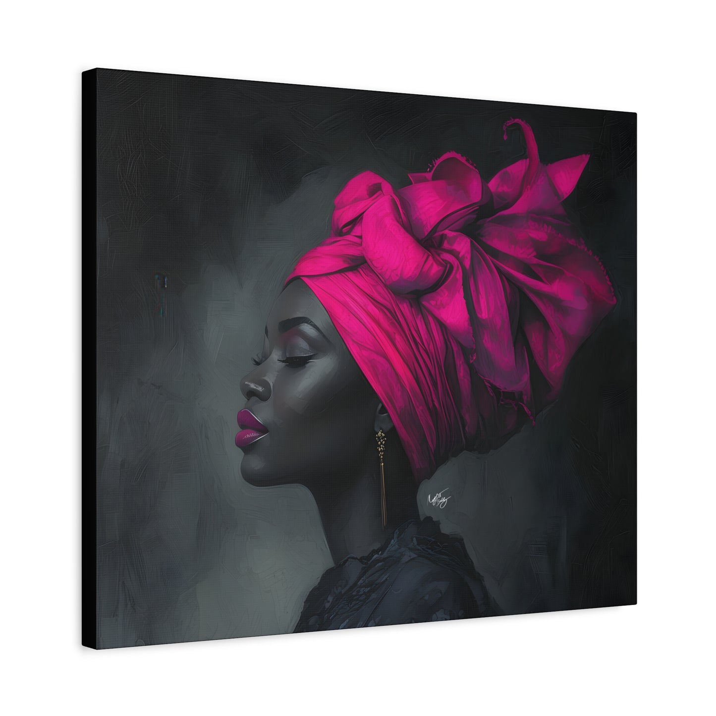 So Still Black Woman Wall Canvas Art