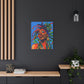 I'm Feeling It Afrocentric Black Woman Abstract Art Canvas Wall Print