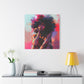 Lord Not Today Afrocentric Black Woman Abstract Art Canvas Wall Print