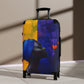 Stop and Smell the Flowers Black Woman Art Hardshell Hardside Lockable Spinner Suitcase