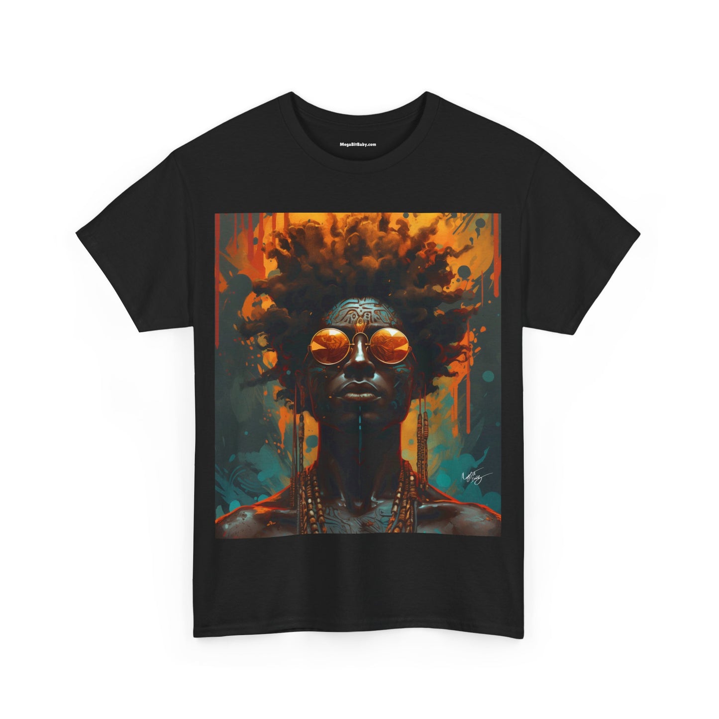 I'm Just Cool Black Man Afrocentric Surreal Groovy Art Unisex Heavy Cotton Tee T-Shirt