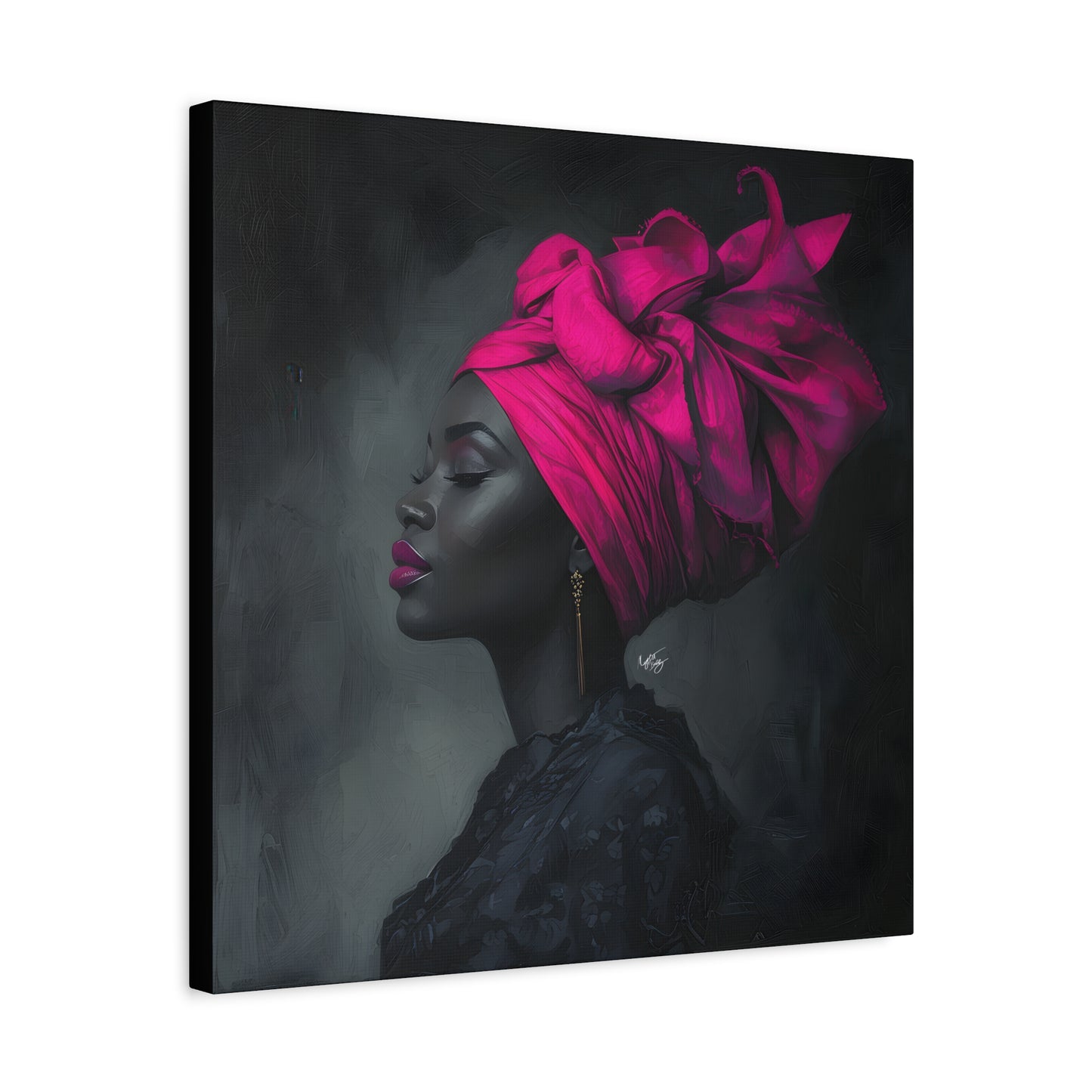 So Still Black Woman Wall Canvas Art