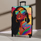 Vacay Vibes Black Woman Art Hardshell Hardside Lockable Spinner Suitcase Luggage