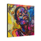 Beautiful and At Peace Afrocentric Black Woman Art Canvas