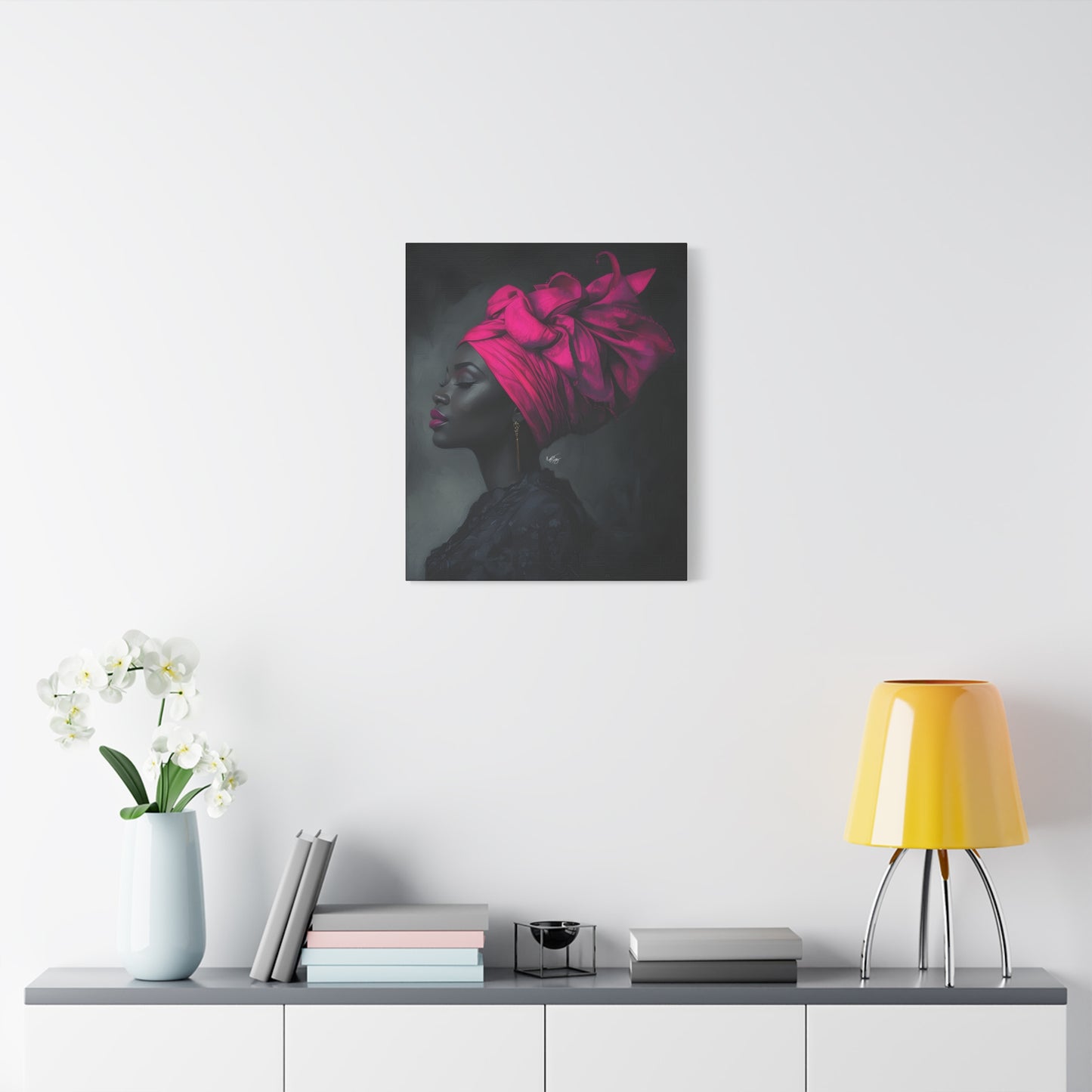 So Still Black Woman Wall Canvas Art