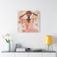 Relax It Will Be Okay Afrocentric Black Woman Abstract Art Canvas Wall Print