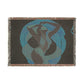 In Sync With The Rhythm Abstract Black Woman Afrocentric Art Woven Throw Blanket - Xtreme Shopper
