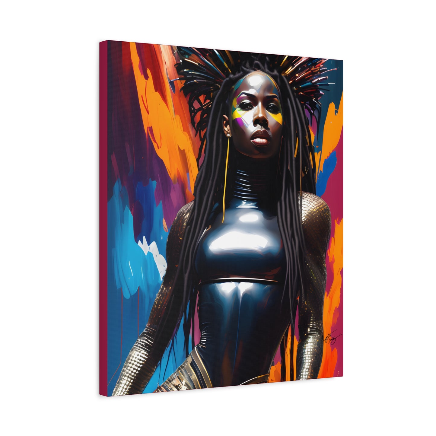 You Can't Take My Crown Abstract Black Woman Artwork Canvas Wall Print - Xtreme Shopper