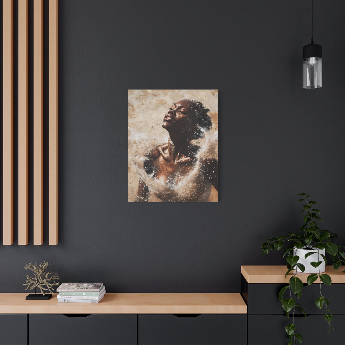 The Breakthrough Black Woman Art Canvas Wall Print