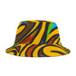 Trendy Ethnic Inspired Swirl Print Unisex Bucket Beach Hat