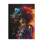 Colors Of The Universe Afrocentric Black Woman Abstract Fantasy Art Canvas Wall Print